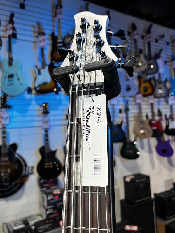 Ibanez 25th-anniversary BTB Standard 6-string Electric Bass - Silver Blizzard Matte GET PLEK'D! 338