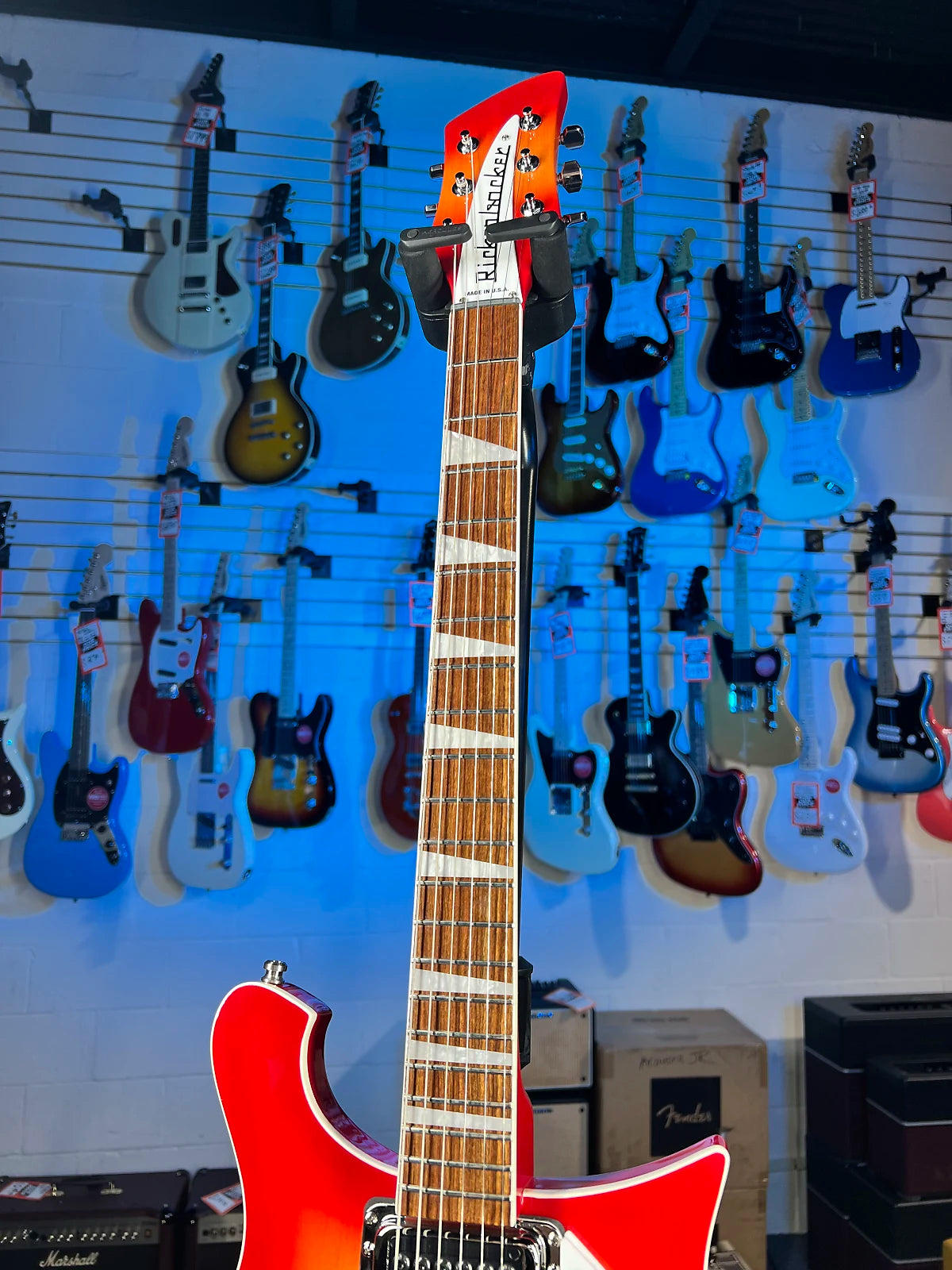 New Rickenbacker 620 Fireglo Electric Guitar w Ric Case, 620FG 682