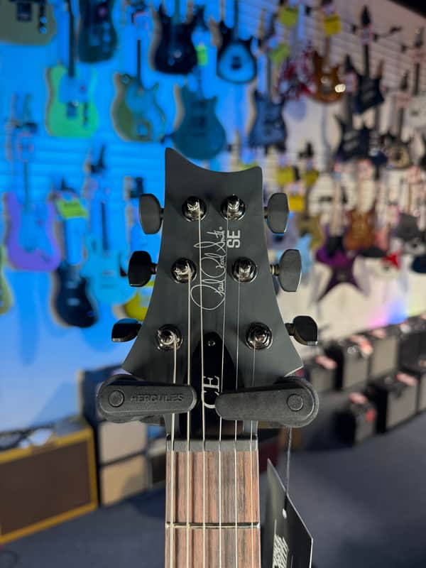 PRS SE CE 24 Satin - Flat Black Top, C&M Exclusive - Black