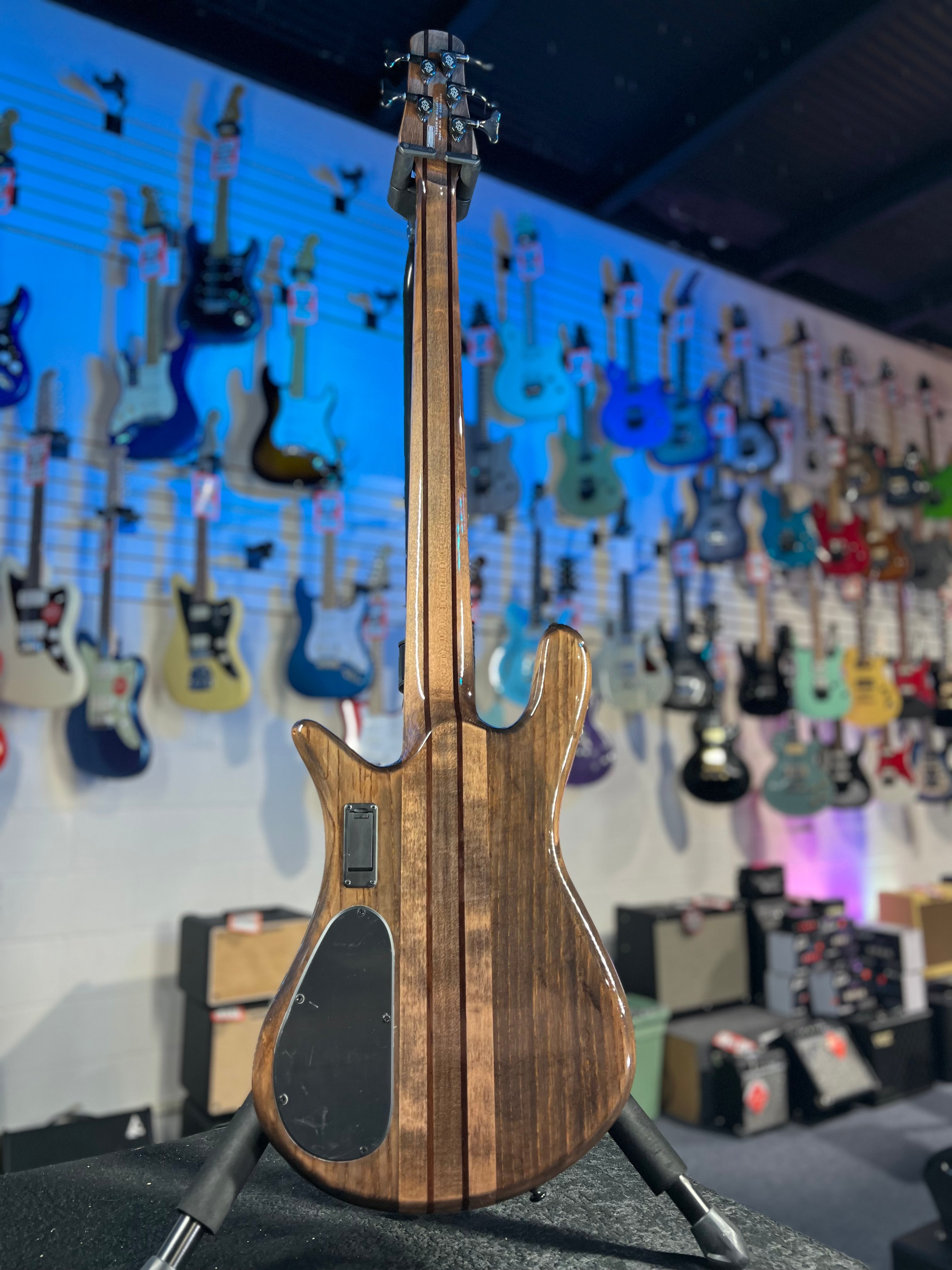 Spector NS Dimension 5 Bass Guitar - Super Faded Black Gloss, Get Plekd, 862