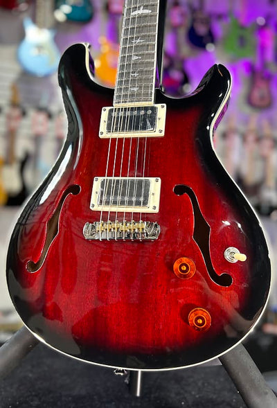PRS SE Hollowbody Standard Fire Red Burst