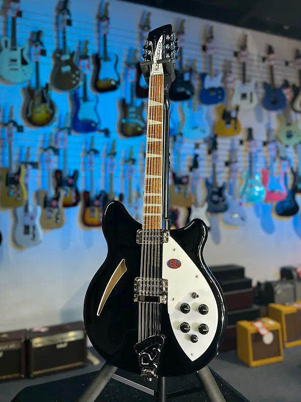 New 2025 Rickenbacker 360/12 12-String 360 Electric, Jetglo / OHSCase 733