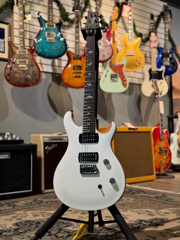 PRS SE CE 24 Satin Flat White Top, C&M Exclusive 066
