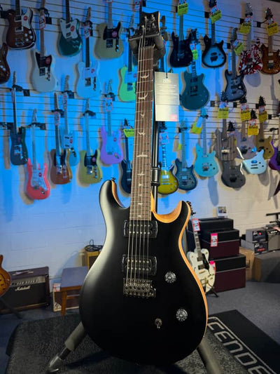 PRS SE CE 24 Satin - Flat Black Top, C&M Exclusive - Black