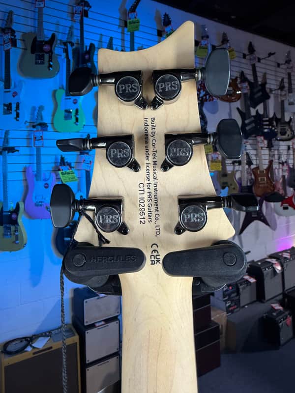 PRS SE CE 24 Satin - Flat White Top, C&M Exclusive - White