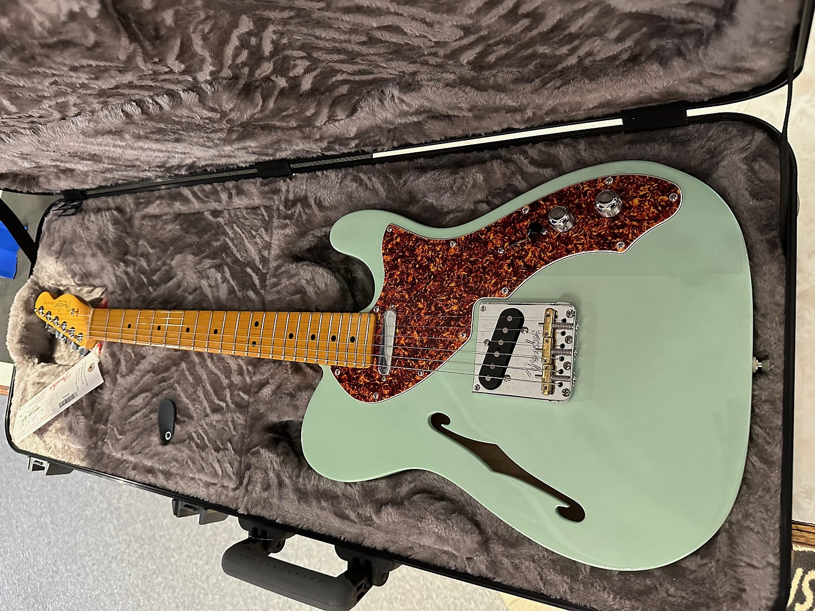 American Professional II Telecaster Thinline LTD - Transparent Surf Green W/Maple Neck #449