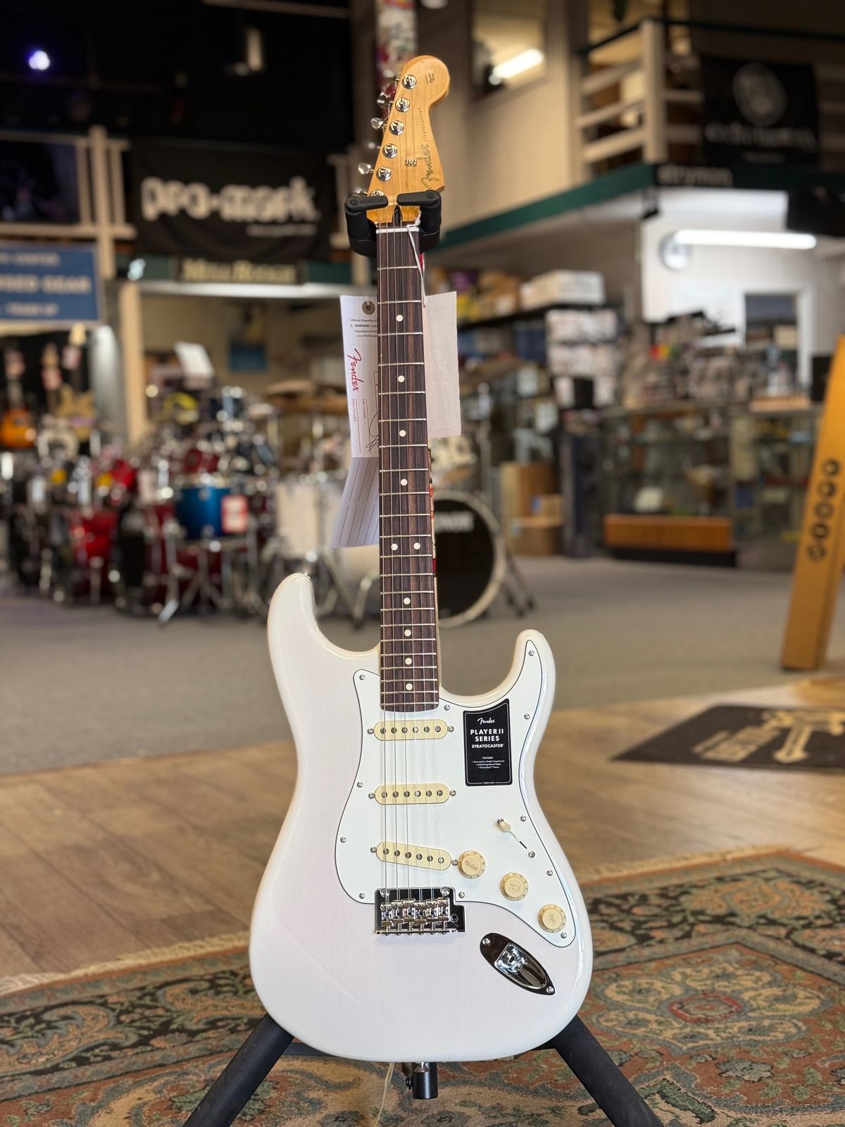 Fender Player II Stratocaster, Chambered Ash, White Blonde #347