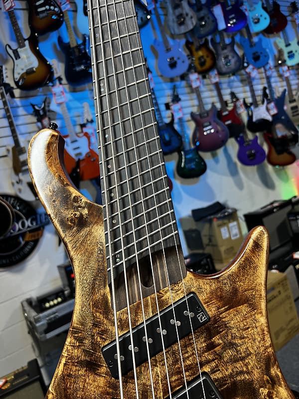 Ibanez EHB Ergonomic Headless 6-string Multi-scale Antique Brown Stained Low Gloss Auth Dealer! 688 GET PLEK’D!