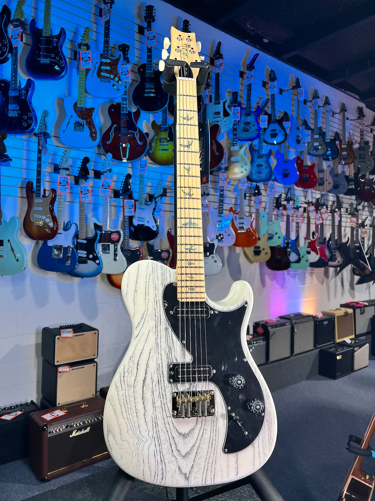 PRS SE NF53 2025 - White Doghair with PRS S2 Gig Bag, Signature Dealer, GET PLEK'D! 957
