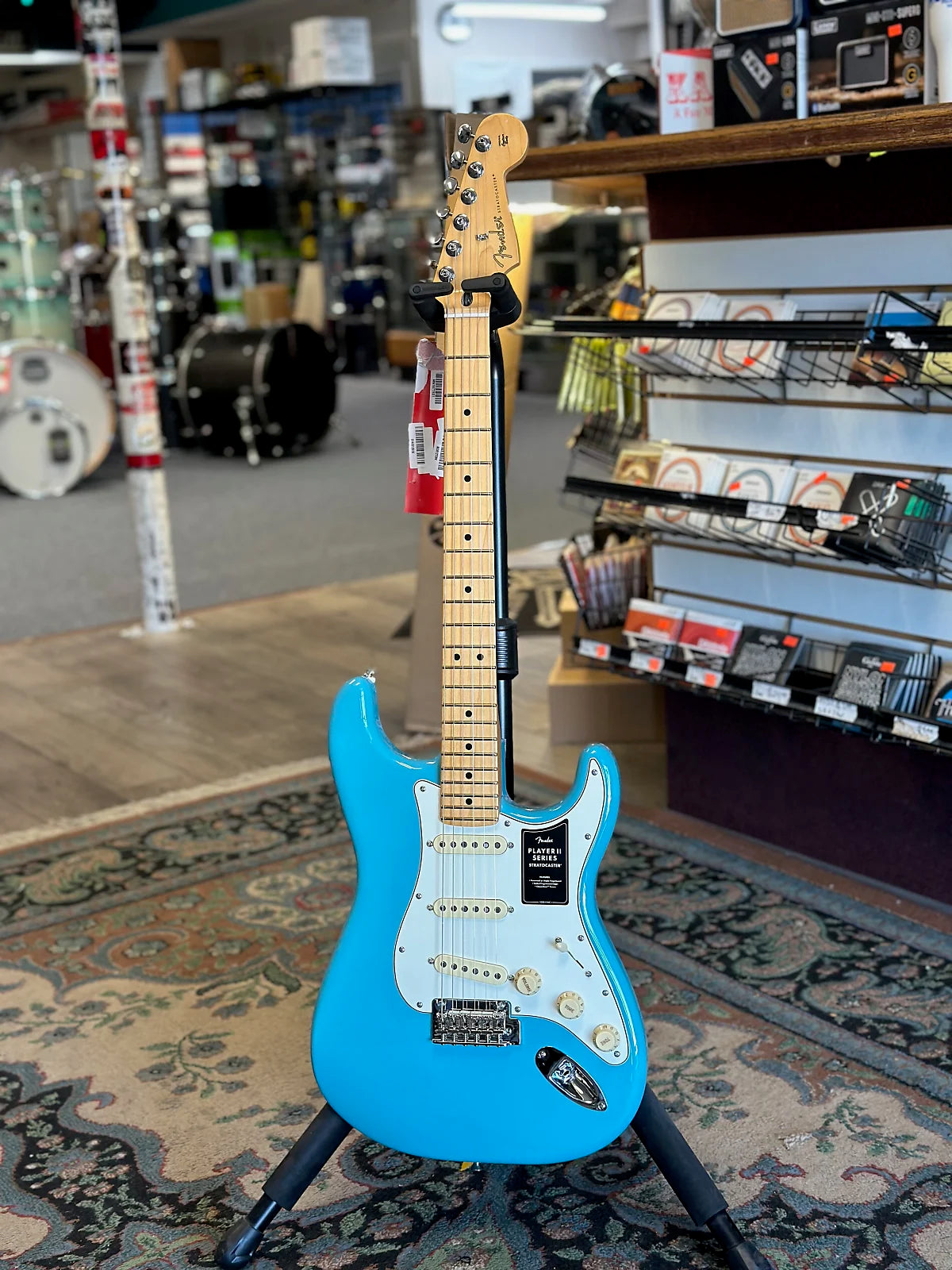 Player II Stratocaster Electric Guitar, Aquatone Blue W/ Maple Neck #475