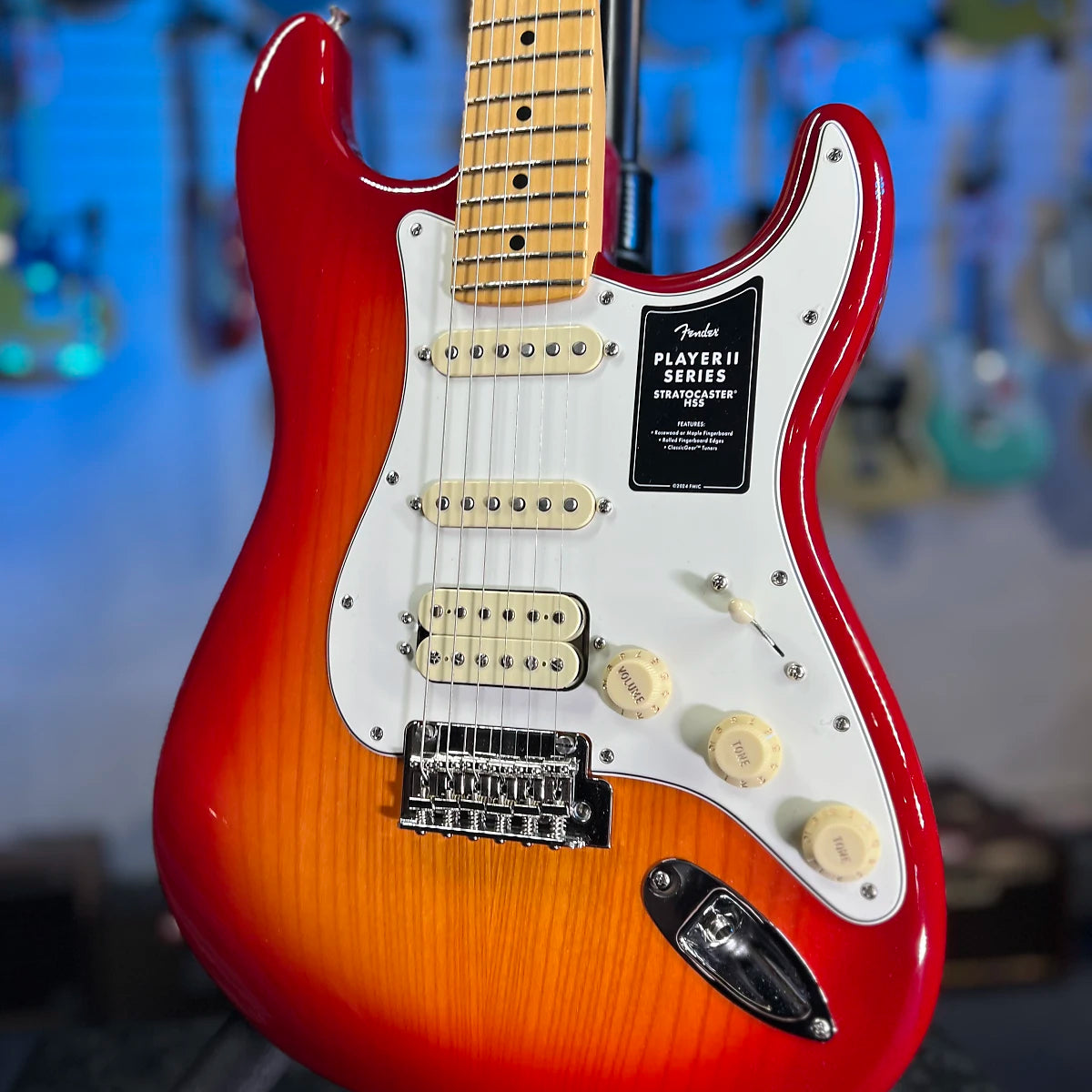 Fender Player II Stratocaster HSS Aged Cherry Burst | C&M Music Center