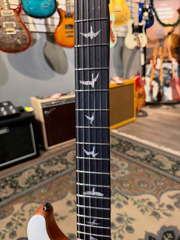 PRS SE CE 24 Satin Flat White Top, C&M Exclusive 066