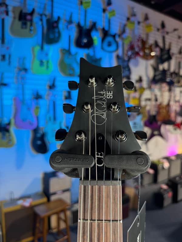 PRS SE CE 24 Satin - Flat Black Top, C&M Exclusive - Black