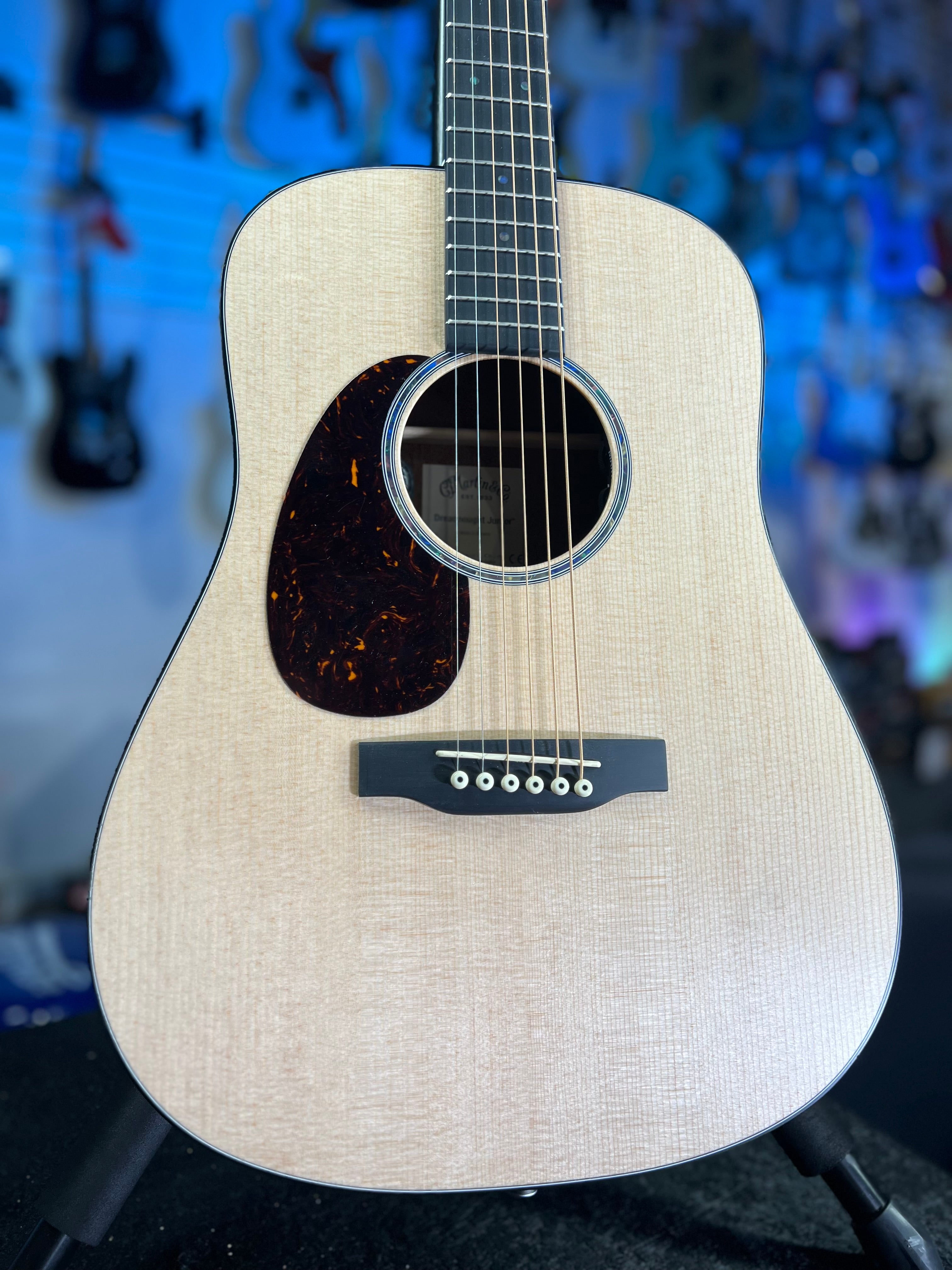 Martin D Jr-E Left Handed Acoustic electric Guitar - Natural Auth Deal Free Ship! 021 GET PLEK’D!
