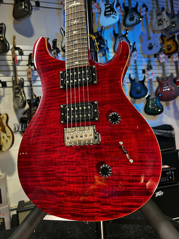 PRS SE Custom 24 Electric Guitar - Ruby Auth Deal Free Ship! 835