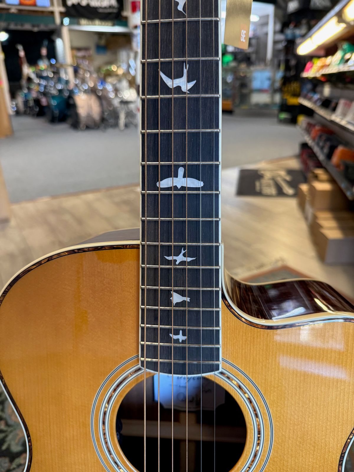 PRS SE A40E, Acoustic-Electric Guitar, Natural #648