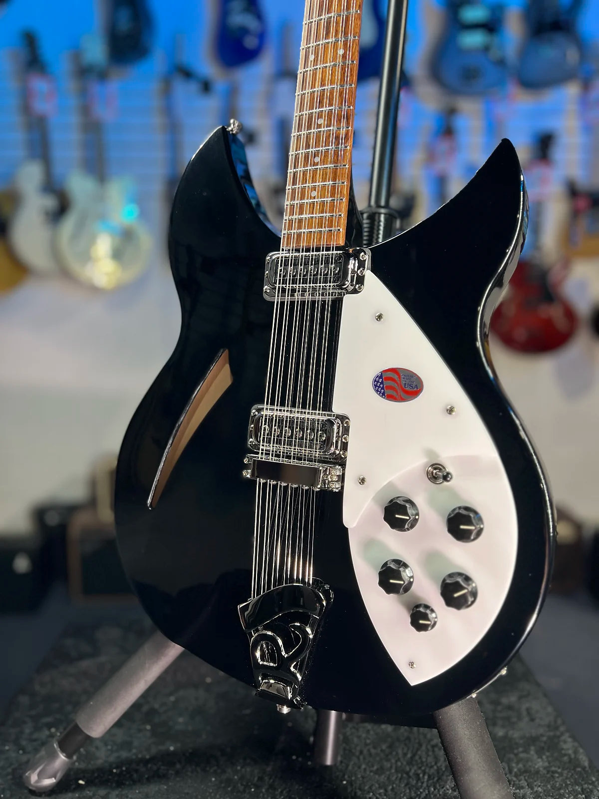 NEW 2024 Rickenbacker 330/12 Jetglo Semi-Hollow Electric | OHSC + Free Ship Authorized Dealer 743