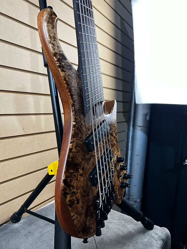 EHB Ergonomic Headless 6-string Multi-scale Bass Guitar - Antique Brown Stained Low Gloss #105