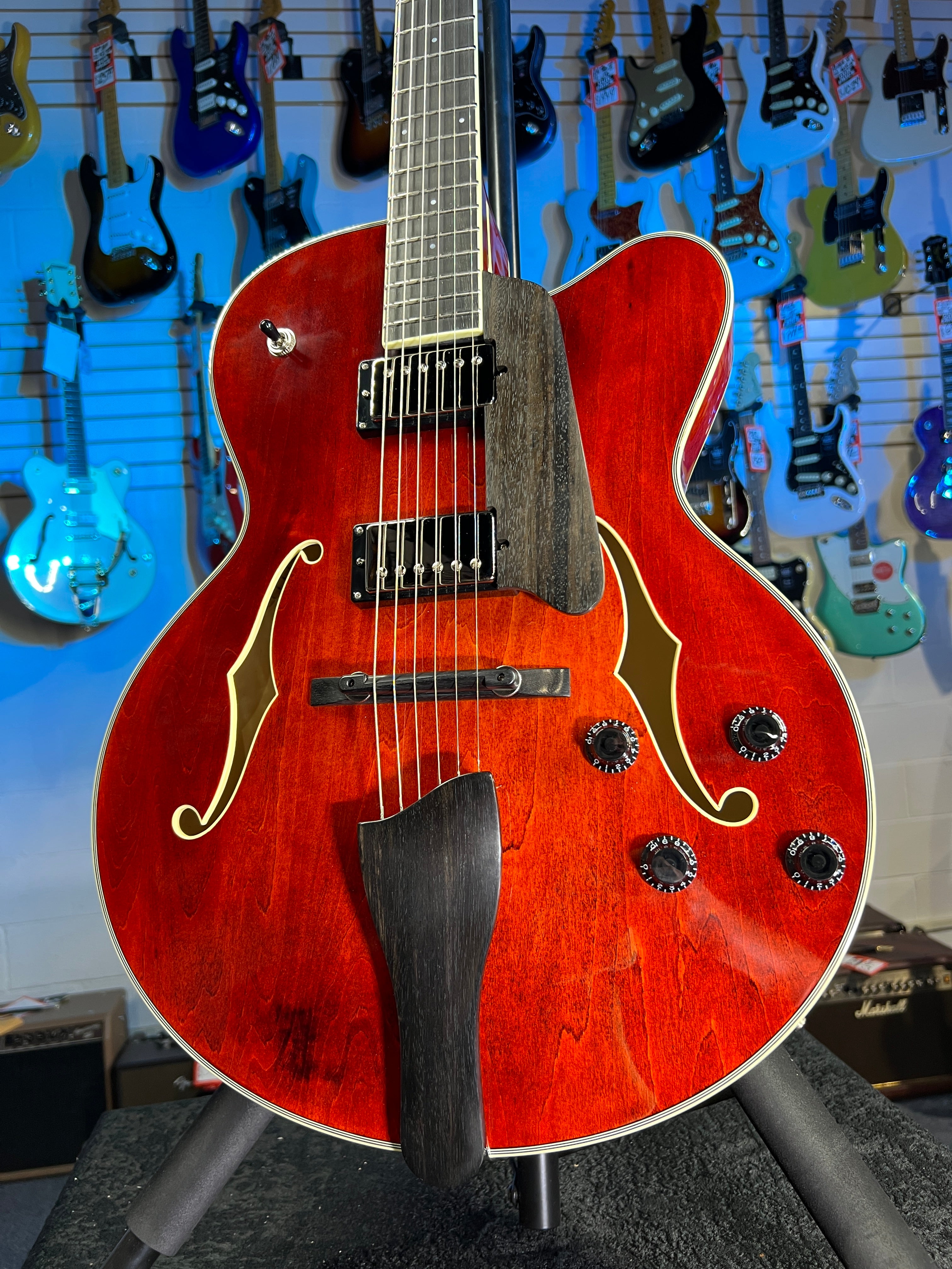 Eastman Guitars AR403CED Hollowbody Electric Guitar - Natural Auth Deal Free Ship! 448 GET PLEK’D!