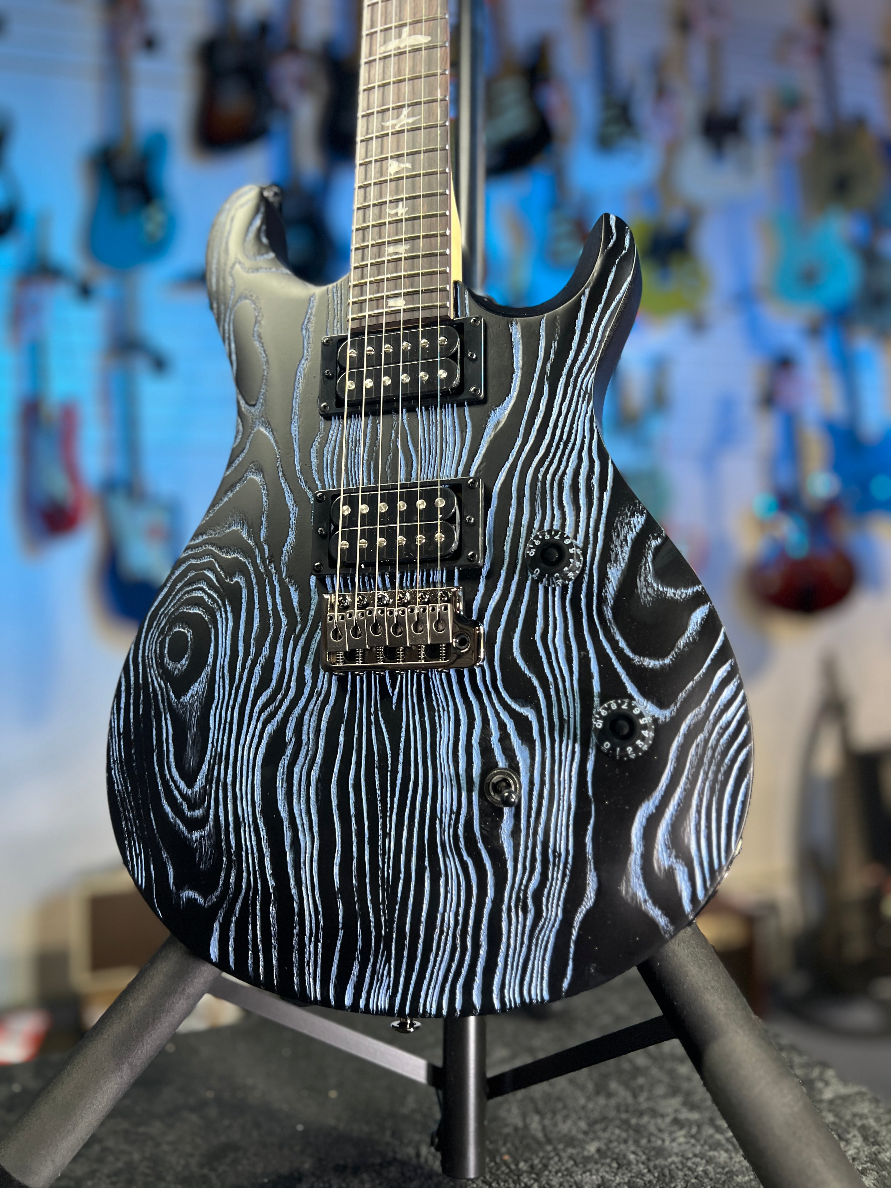 PRS SE Sandblasted CE 24 Limited - Blue Authorized Dealer! 405 GET PLEK’D