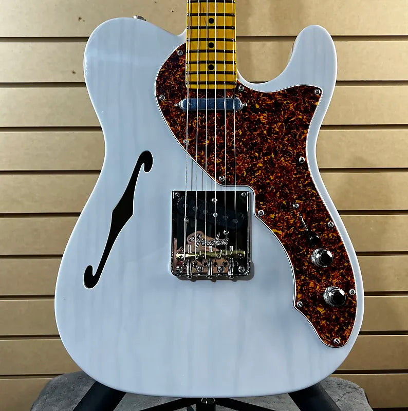 American Professional II Telecaster Thinline Electric Guitar - Transparent White Blonde with Maple Fingerboard #605