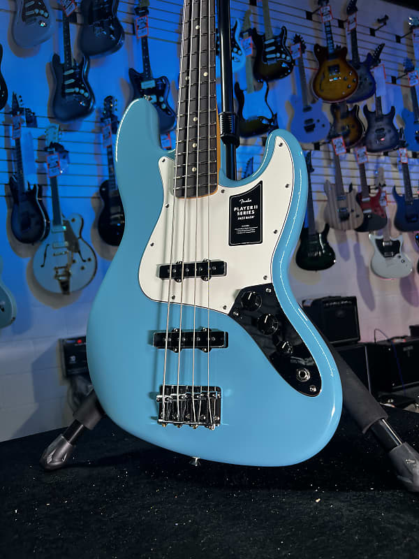 Fender Player II Jazz Bass - Aquatone Blue with Rosewood Fingerboard GET PLEK'D! 488