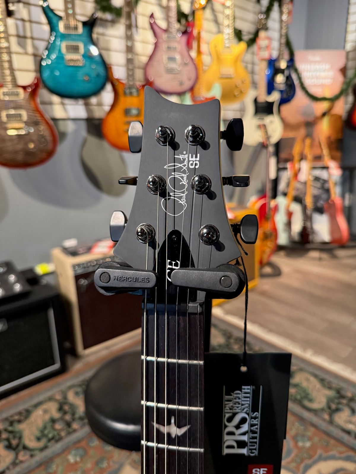 PRS SE CE 24 Satin Flat Black Top, C&M Exclusive 867