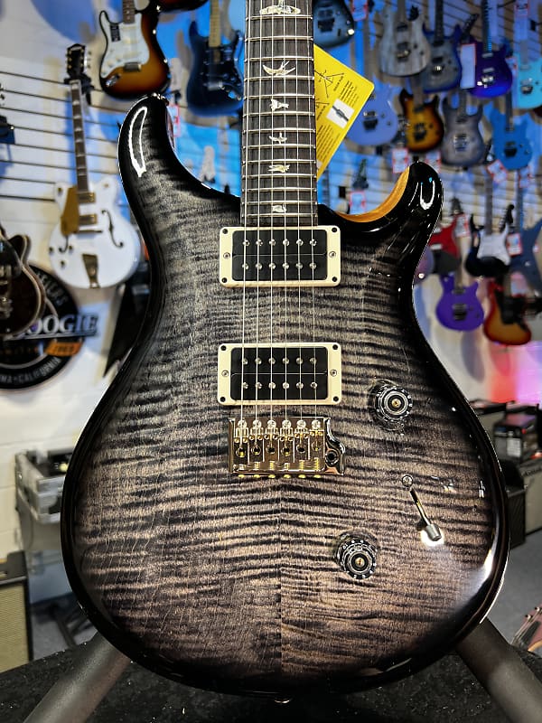 PRS Core Custom 24, Custom Color- Charcoal Smokewrap Burst,  Pattern Thin Neck,  Auth Dealer Free Ship! 277 GET PLEK'D!