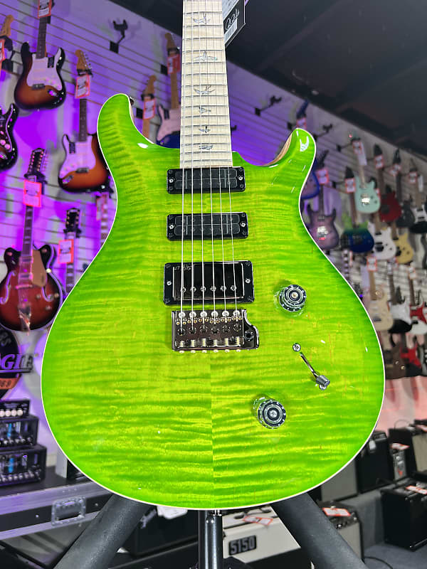 PRS Wood Library Studio C&M Custom, 10 Top, Eriza Verde, PRS Paisley WL Hard Case, Free Ship 116