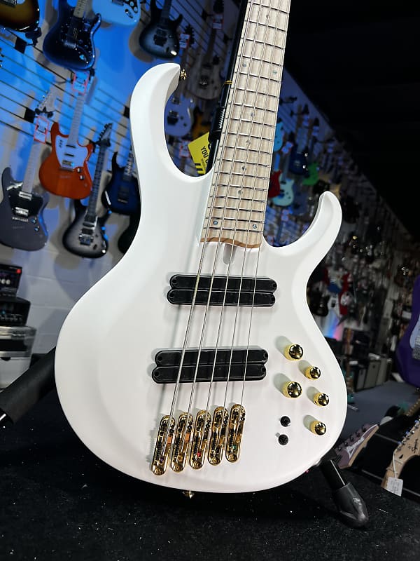 Ibanez BTB Bass Workshop Multi-scale 5-string Electric Bass - Pearl White Matte GET PLEK'D! 662