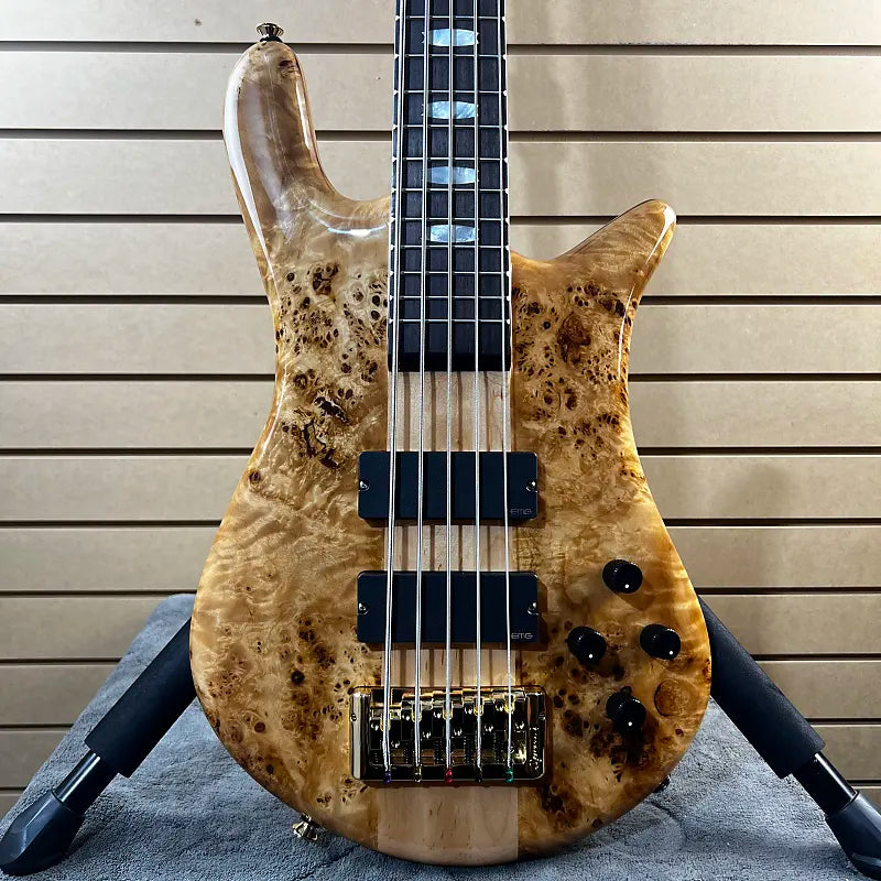 Euro 5 LX Bass Guitar - Poplar Burl Natural Gloss #268