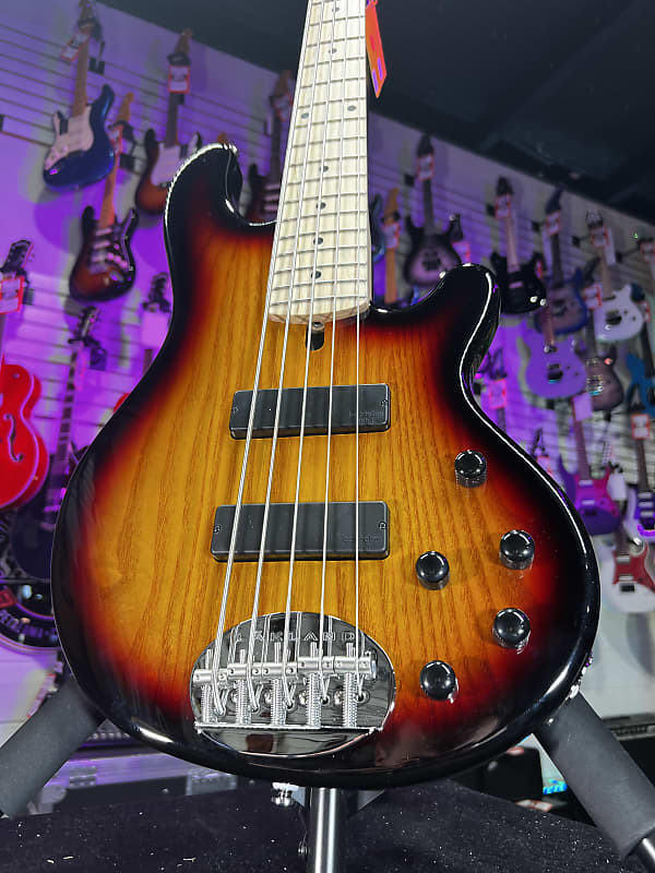 Lakland Skyline 55-01 Standard 5-string Bass Guitar - 3-Tone Sunburst with Maple Fingerboard Auth Dealer Free Ship! 396 GET PLEK’D!