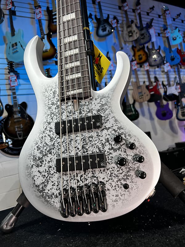 Ibanez 25th-anniversary BTB Standard 6-string Electric Bass - Silver Blizzard Matte GET PLEK'D! 338