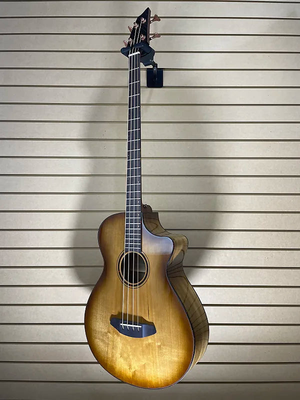 ECO Pursuit Exotic S Concerto CE Acoustic-Electric Bass Guitar - Amber Myrtlewood #495