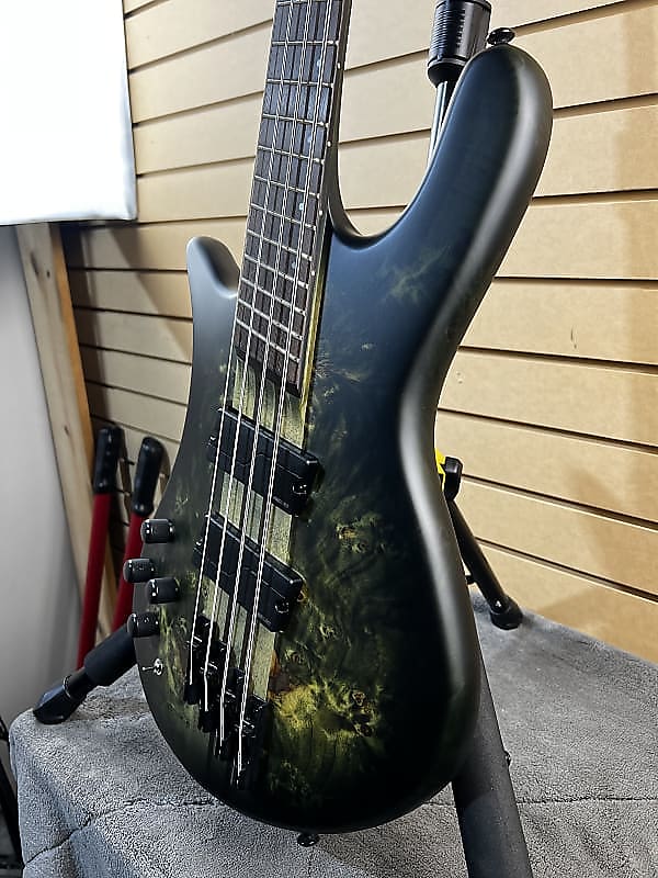 Spector NS Dimension 4 Left-Handed Bass Guitar - Haunted Moss Matte #996