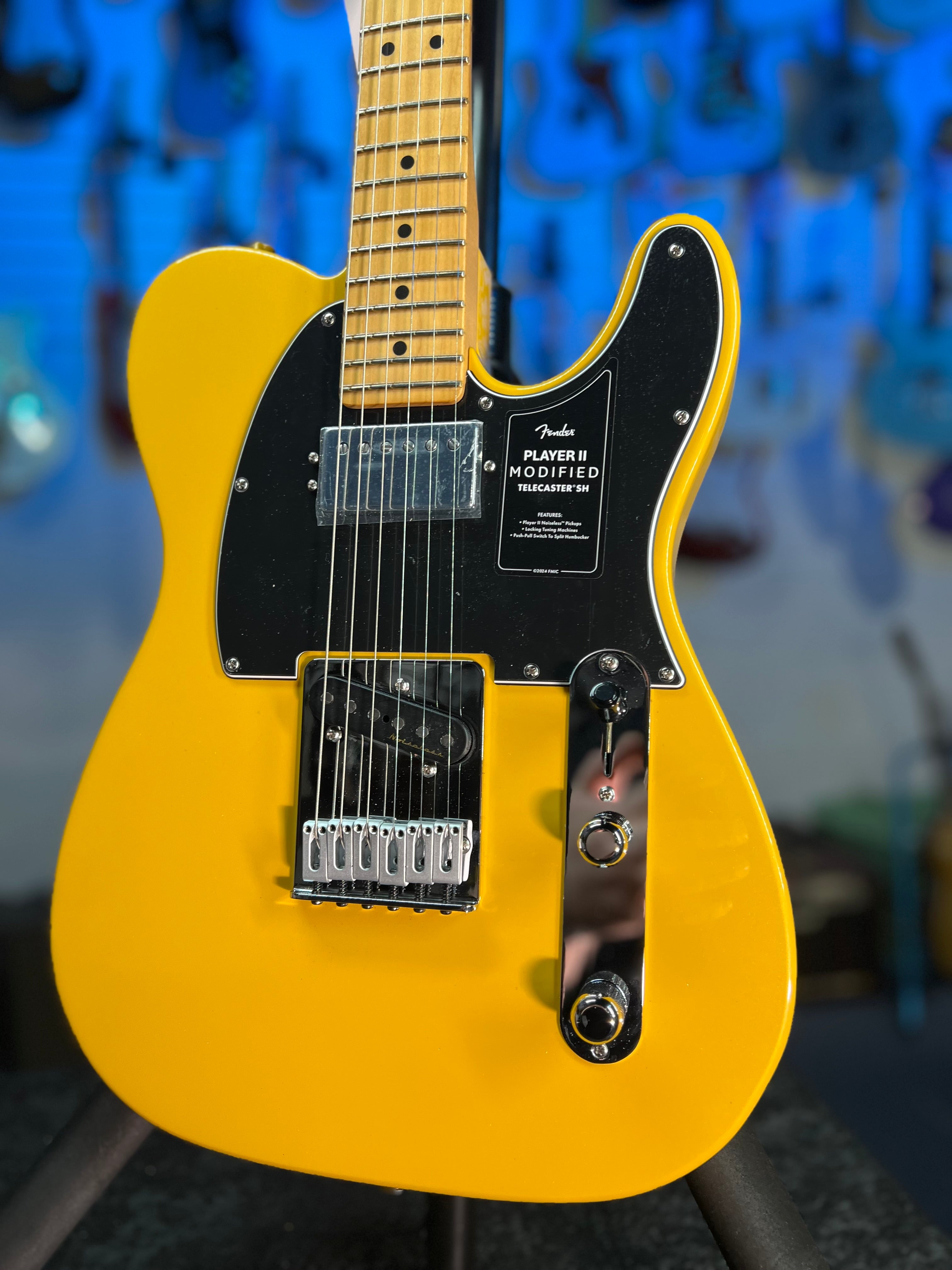 Fender Player II Modified Telecaster SH 2025 - Sunshine Yellow, with Fender Gig Bag, Free Plek and Setup, 482