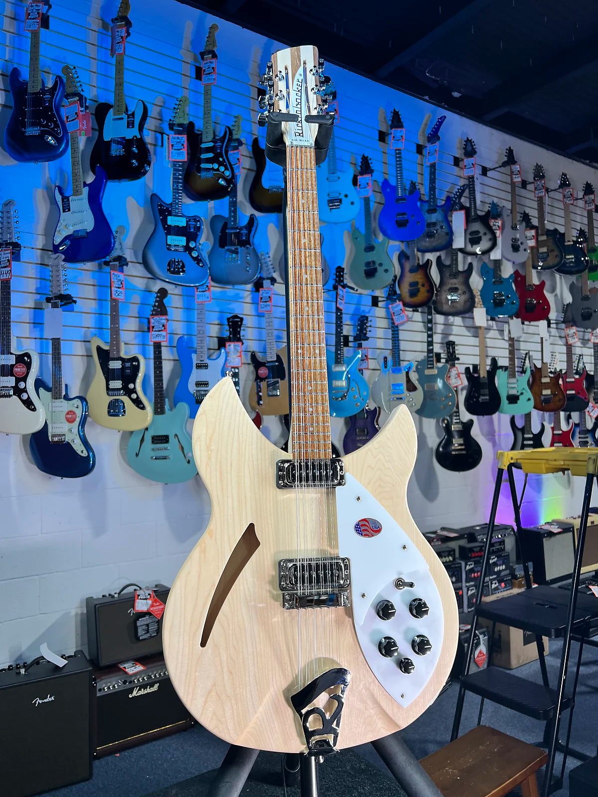 NEW Rickenbacker 330/12 Mapleglo Semi-Hollow Electric | OHSC + Free Ship, Authorized Dealer 748