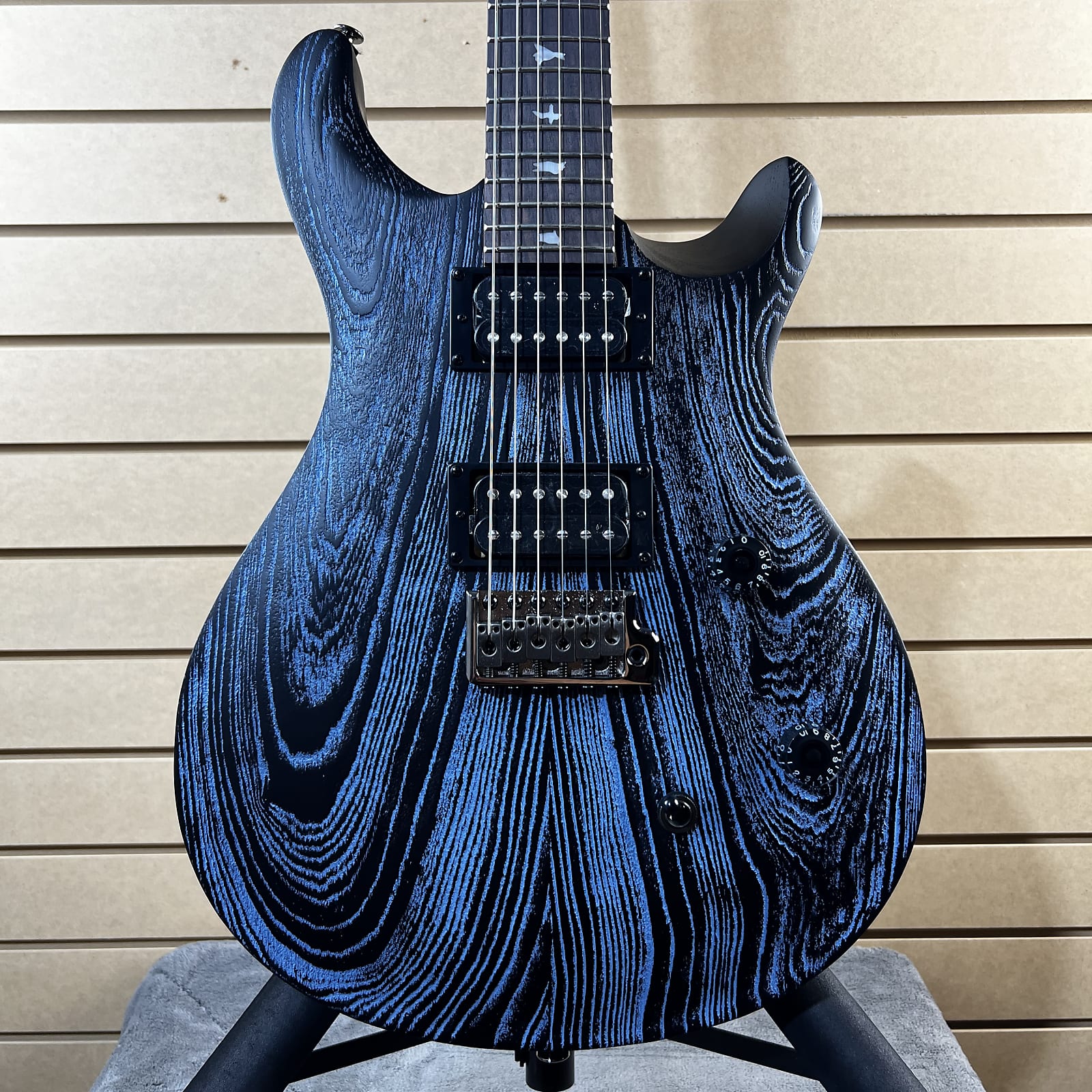 SE Sandblasted CE 24 Electric Guitar - Sandblasted Blue, Limited Edition #308