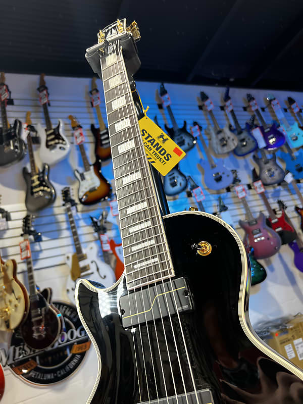 Epiphone 7-string Matt Heafy Les Paul Custom Origins Left-handed Electric Guitar - Ebony Auth Dealer! 597 GET PLEK'D!