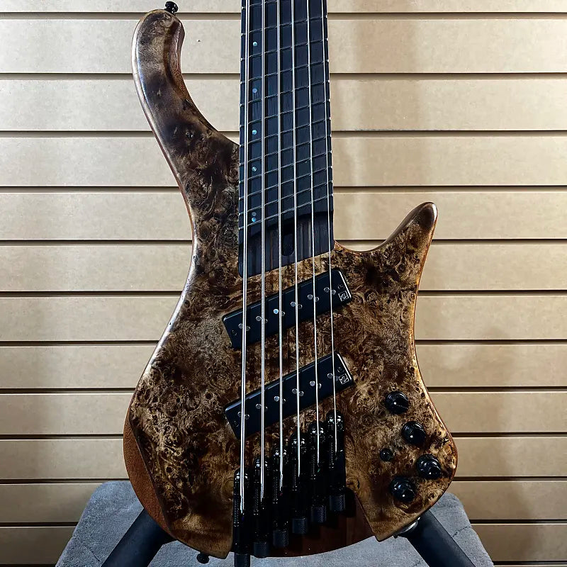 EHB Ergonomic Headless 6-string Multi-scale Bass Guitar - Antique Brown Stained Low Gloss #315