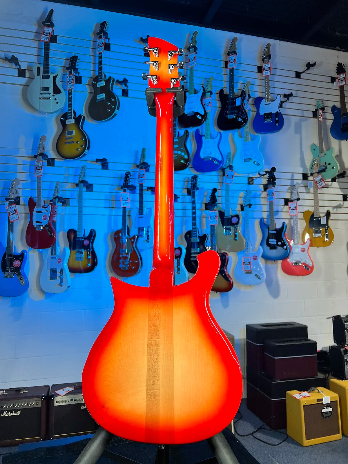 New Rickenbacker 620 Fireglo Electric Guitar w Ric Case, 620FG 682