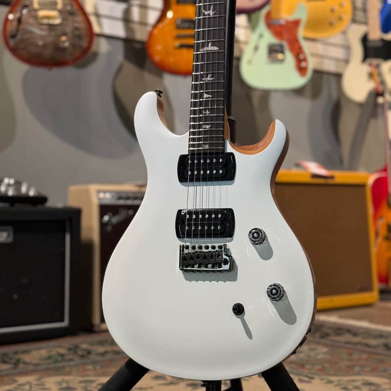 PRS SE CE 24 Satin Flat White Top, C&M Exclusive 066