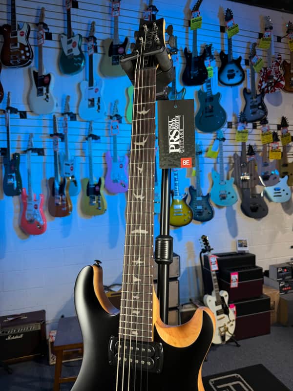PRS SE CE 24 Satin - Flat Black Top, C&M Exclusive - Black