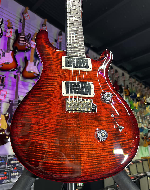 PRS Custom 24 with Pattern Thin Neck in *Custom Color* Red Tiger w/OHSC Auth Deal Free Shipping! #847 GET PLEK�D!