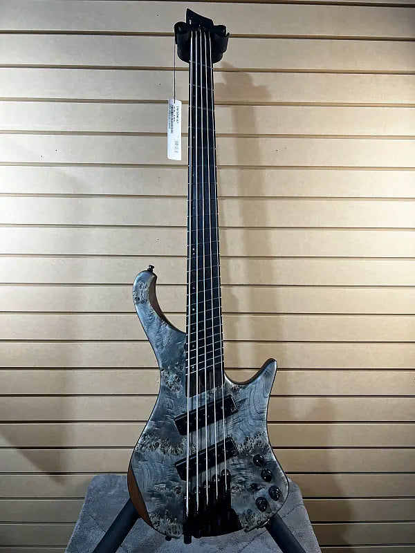 Bass Workshop EHB1505MS 5-string Multi-scale Bass Guitar - Black Ice Flat #269