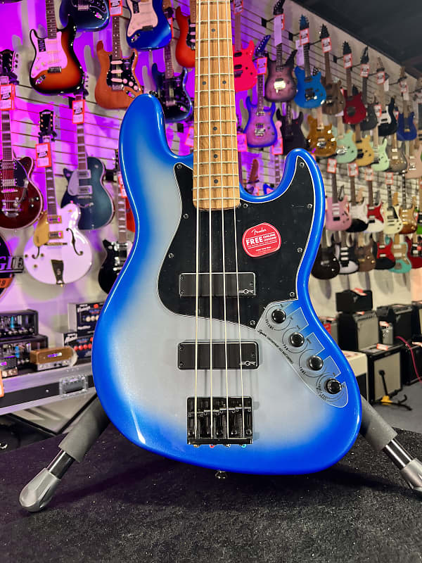 Squier Contemporary Active Jazz Bass HH - Sky Burst Metallic *FREE PLEK WITH PURCHASE*! 030 *FREE PLEK WITH PURCHASE*