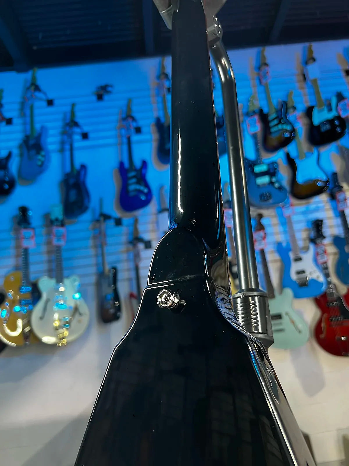 Epiphone Jimi Hendrix "Love Drops" Flying V Electric Guitar - Ebony - GET PLEK’D Free! 582