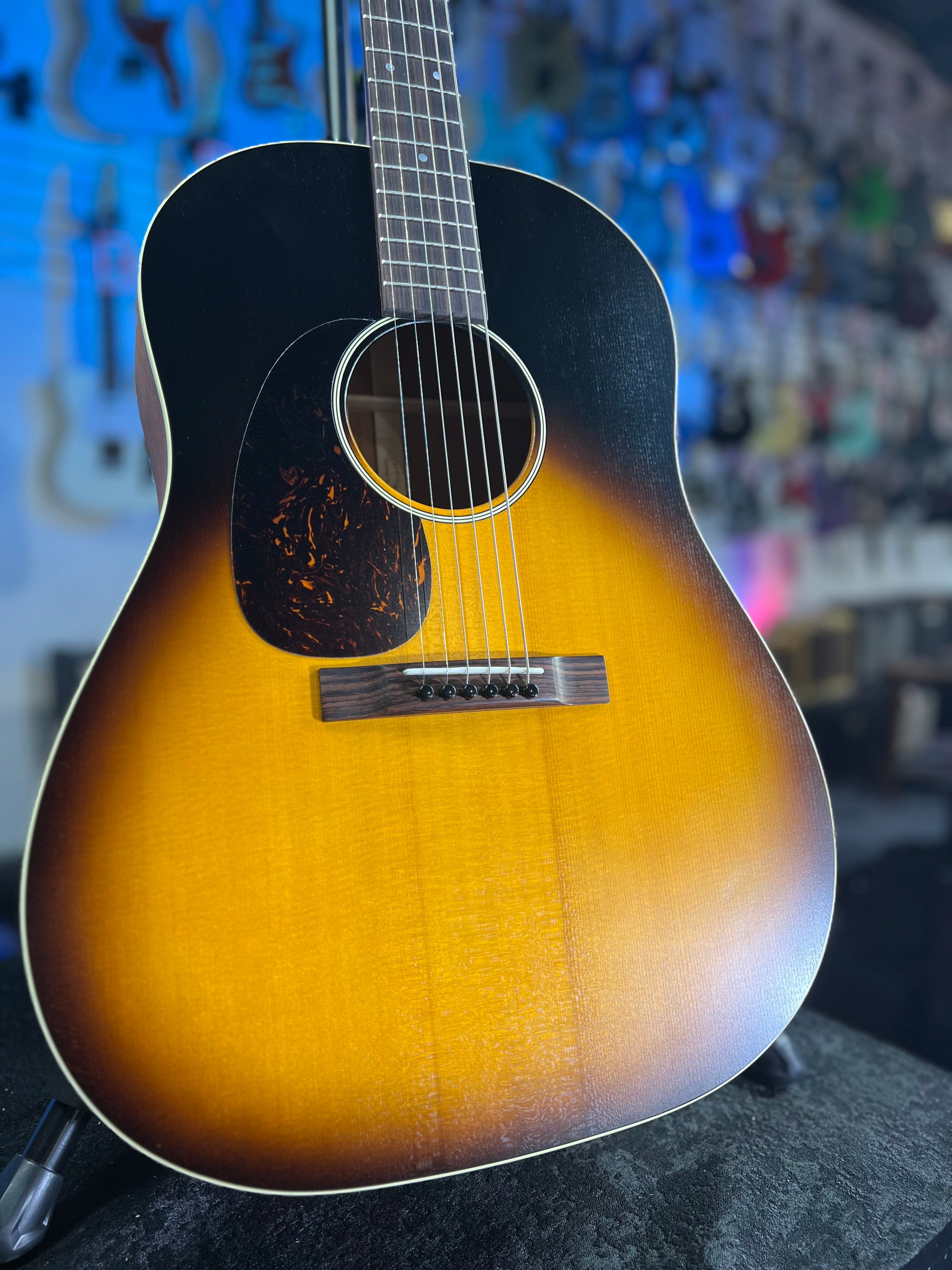 Martin DSS-17 Left-handed Acoustic Guitar - Whiskey Sunset Burst Auth Deal Free Ship! 758 GET PLEK’D!