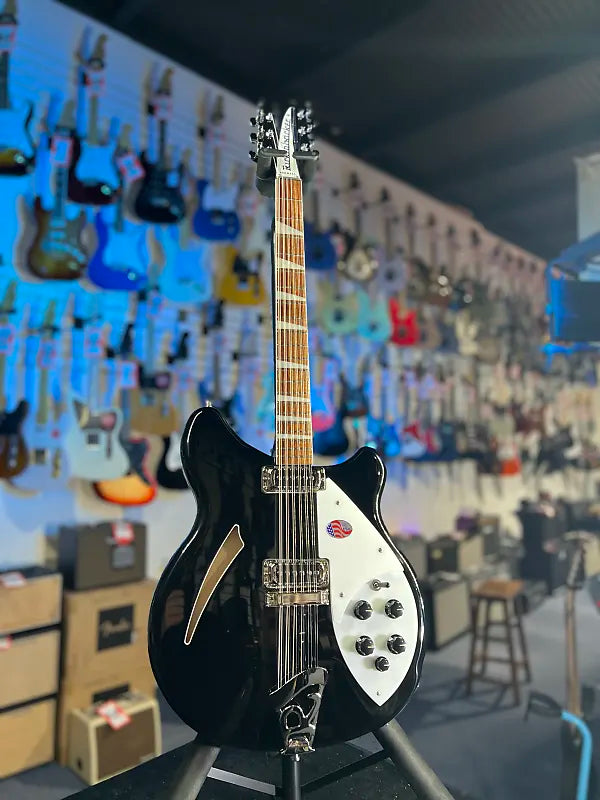 New 2025 Rickenbacker 360/12 12-String 360 Electric, Jetglo / OHSCase 733