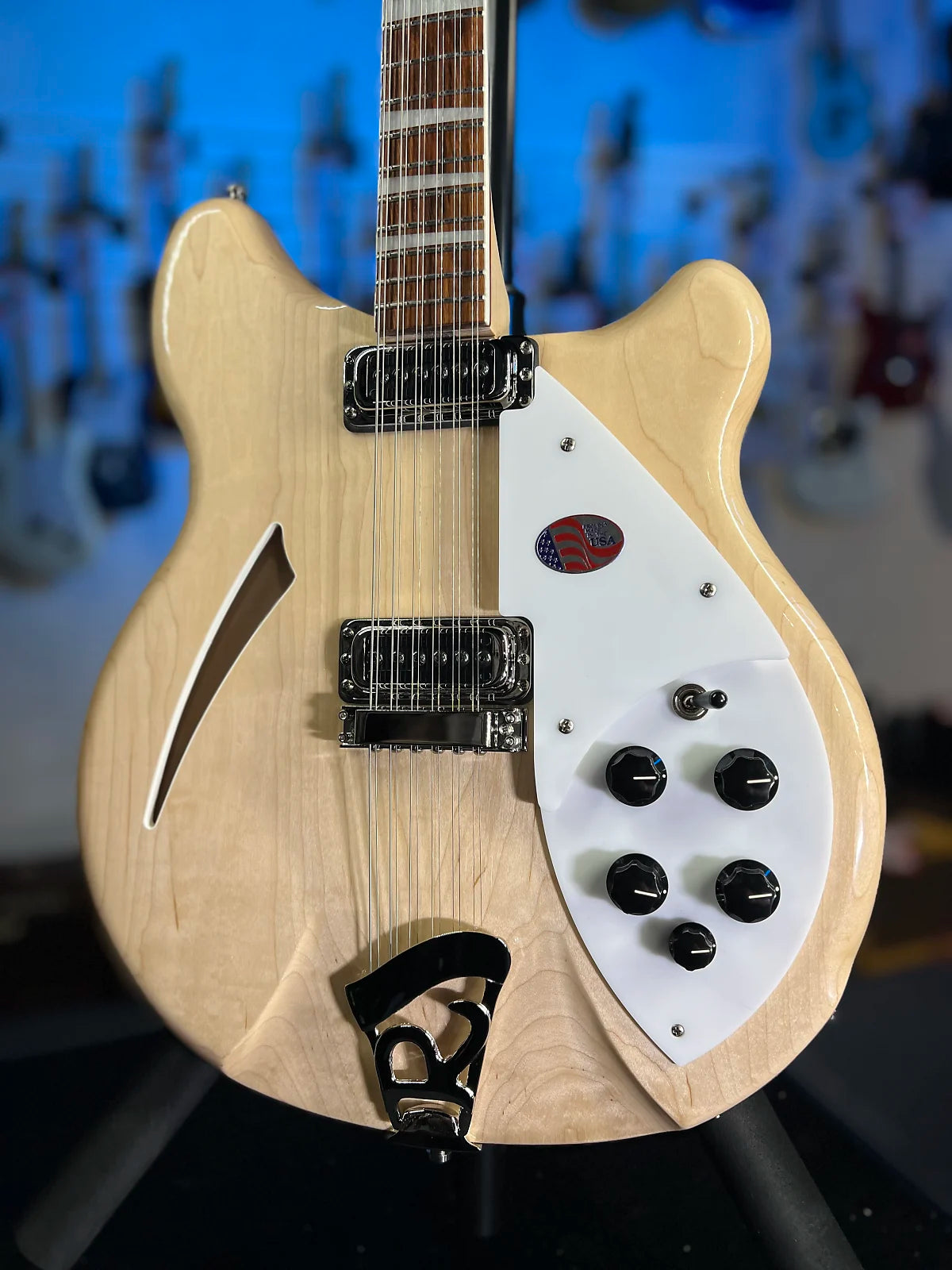New 2025 Rickenbacker 360/12 12-String 360 Electric, Mapleglo w/ RIC Case 743